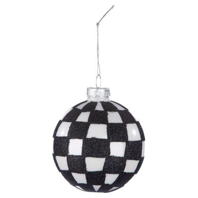 Glass Bauble "Check"