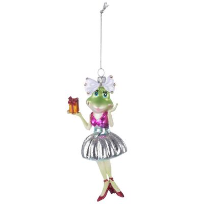 Glass tree ornament "Frog"