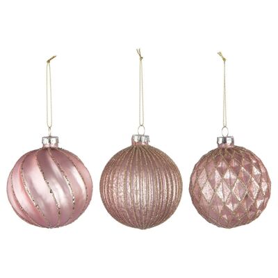 Glass bauble "Romantic" assorted