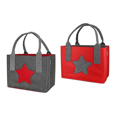 Bolsa pequeña de fieltro "Estrella" surtida