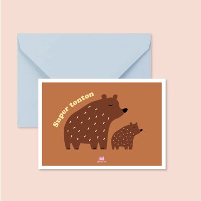 Greeting card - Super uncle