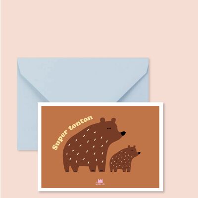 Greeting card - Super uncle