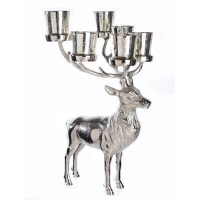 Cerf déco en aluminium "Forest View"