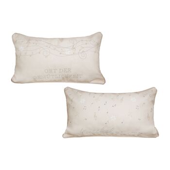 Coussin en tissu "Chants de Noël" assortis 4