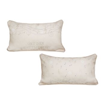 Coussin en tissu "Chants de Noël" assortis 5