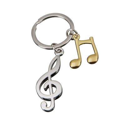 Metal key ring "treble clef"