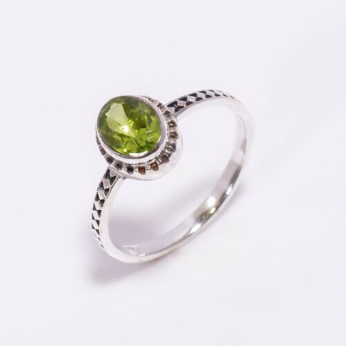 Peridot Gemstone Handmade 925 Sterling Silver Ring