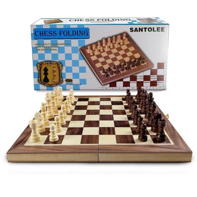 Magnetisches Schach aus Holz