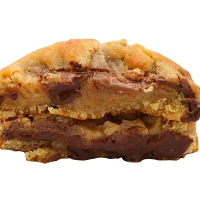 Half-baked American milk chocolate cookie