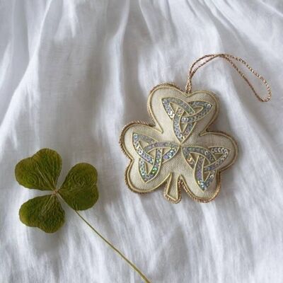 Handmade Shamrock Irish Linen Summer Holiday Christmas