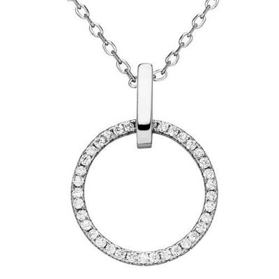 Chain 925 silver circle zirconia
