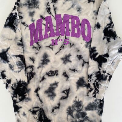 Purple ty & dye mambo dress sweatshirt