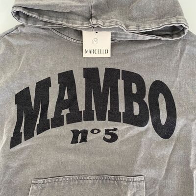 Sweatshirt gray mambo black M