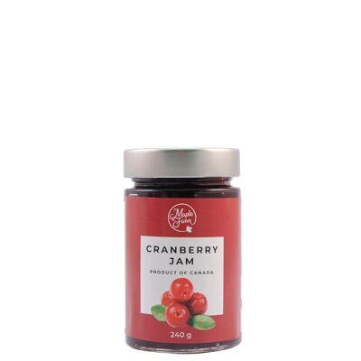 Confiture de canneberges – pot de 240g