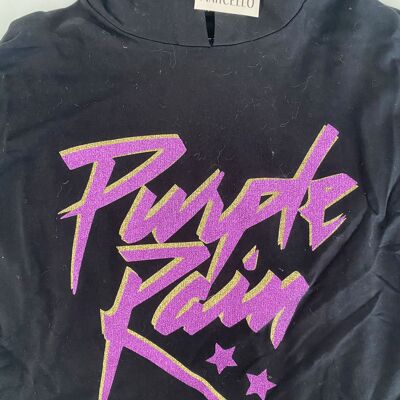 Purple rain purple black hoodie S