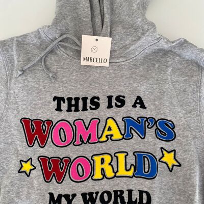 Sudadera MUJER MUNDO M gris