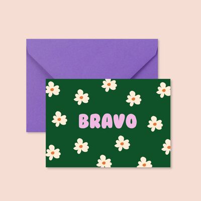 Carte de félicitations - Bravo