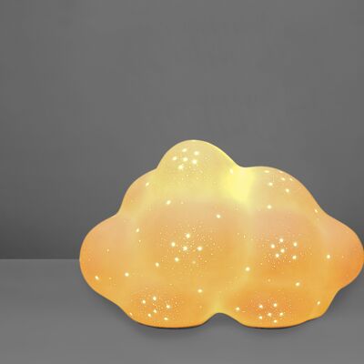 Lampada in porcellana dal design nuvola 3D