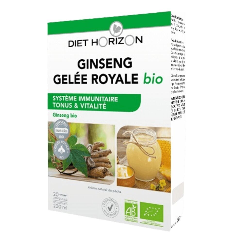 PACPA REALE DI GINSENG BIOLOGICA 20 fiale da 10ml DIET HORIZON