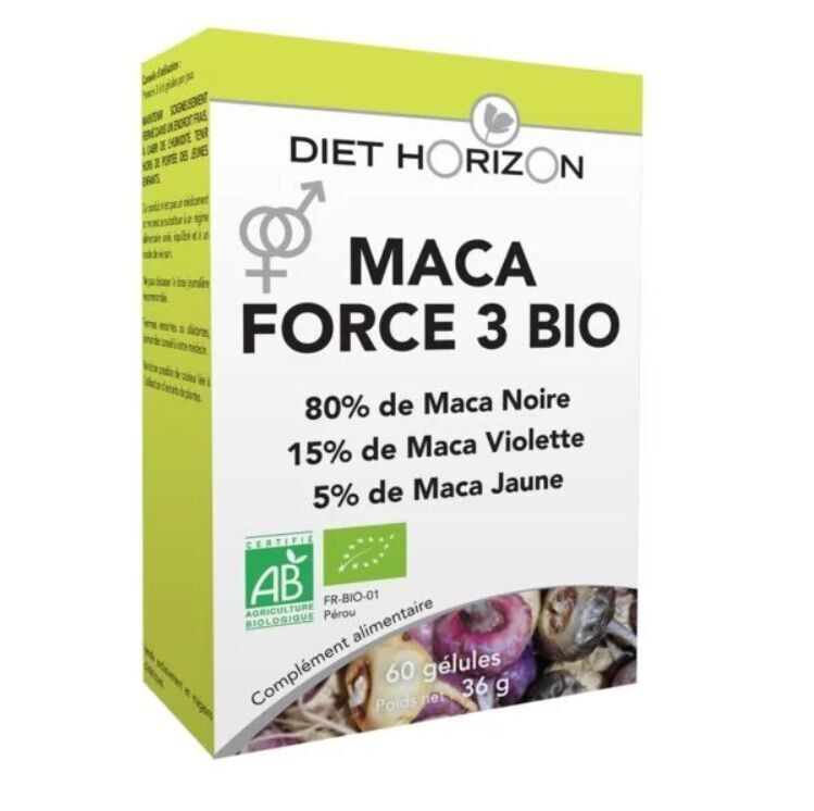 MACA FORCE 3 BIOLOGICO 60 capsule DIET HORIZON