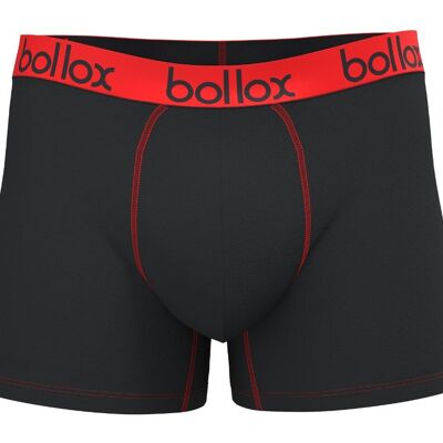 Black with Red - Men's Trunk - Bamboo & Cotton Blend (1Pack)