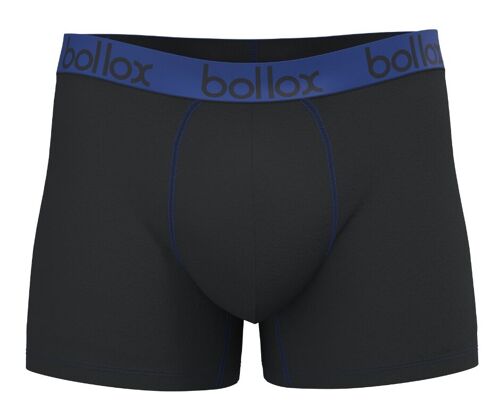 Black with Blue - Men's Trunk - Bamboo & Cotton Blend (1Pack)