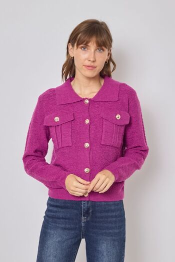 Pull uni col polo - F2349 1