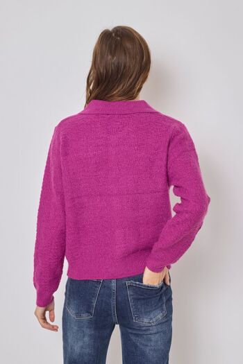 Pull uni col polo - F2349 3