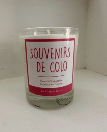 Bougie Souvenirs de colo 1