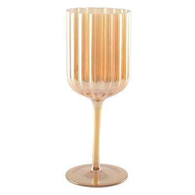 VERRES A VIN DORE - LOT DE 6