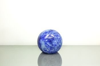 Lampe de table en verre de couleur bleu cobalt petite 18cm 1