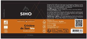 Hericium / Crinière de lion, extrait bio 2