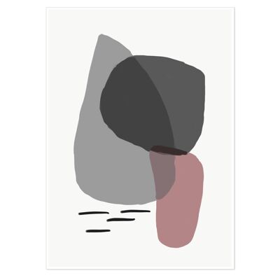 Minimal Abstract Shapes 2 Art Print 50x70cm