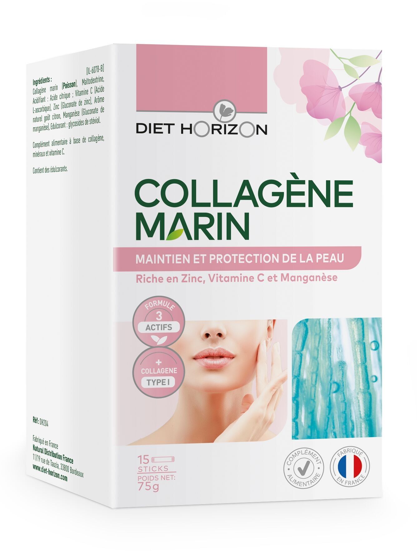 Colágeno marino 15 barritas Diet Horizon