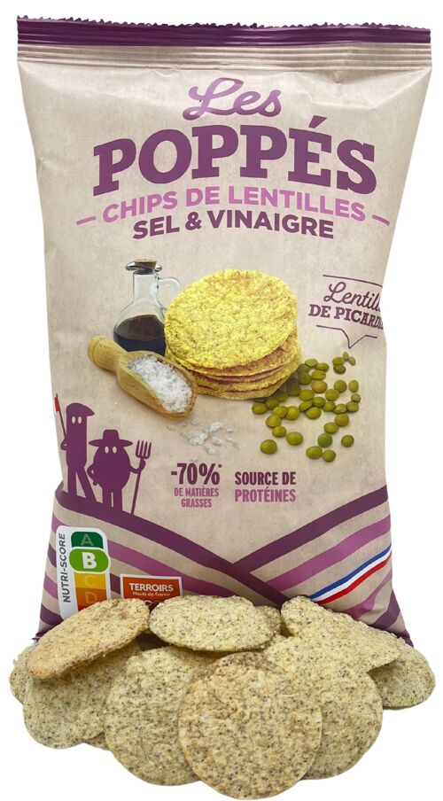 Chips de Lentilles - saveur Sel & Vinaigre