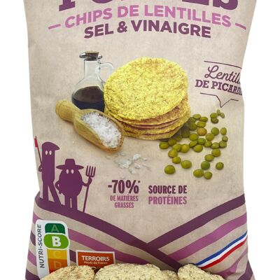 Chips de Lentilles - saveur Sel & Vinaigre