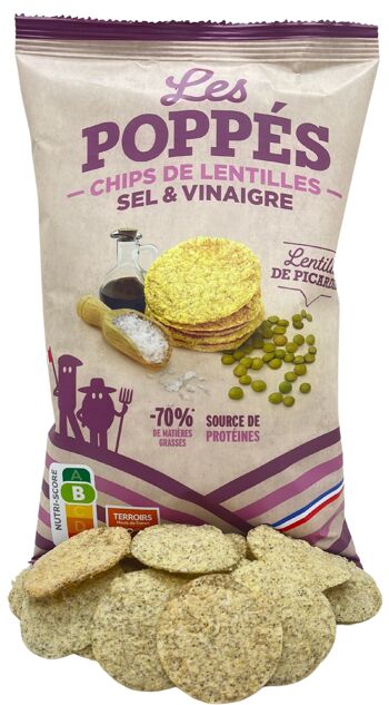 Chips de Lentilles - saveur Sel & Vinaigre 1
