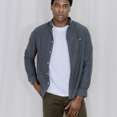 Simone Shirt - Very thick flannel - Gray