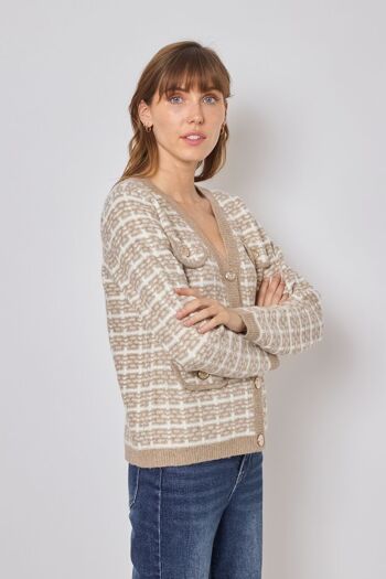 Cardigan en maille - F2350 2