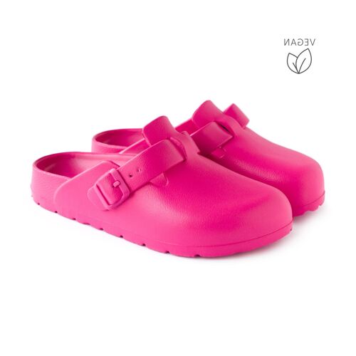 Zueco bio EVA mule fuxia Desalia