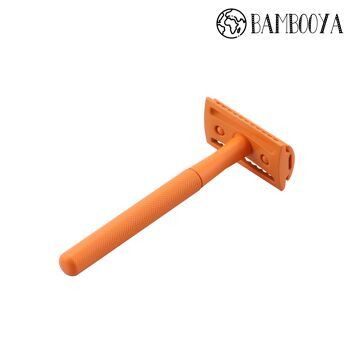 Rasoir de sécurité Bambooya - 20 lames de rasoir - Orange 3