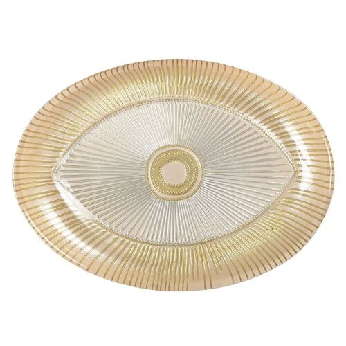 COUPELLE OVALE OEIL 22X15.5CM BEIGE