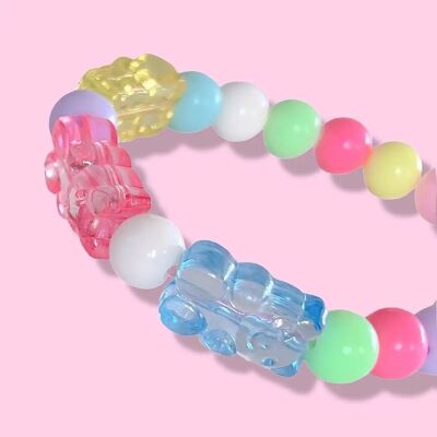 Pop Cutie Kids Kit d'artisanat de bracelets ours en gomme à faire soi-même