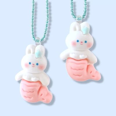 Pop Cutie Mermaid Bunny Necklace
