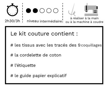 Kit couture Guirlande de coquillages 2