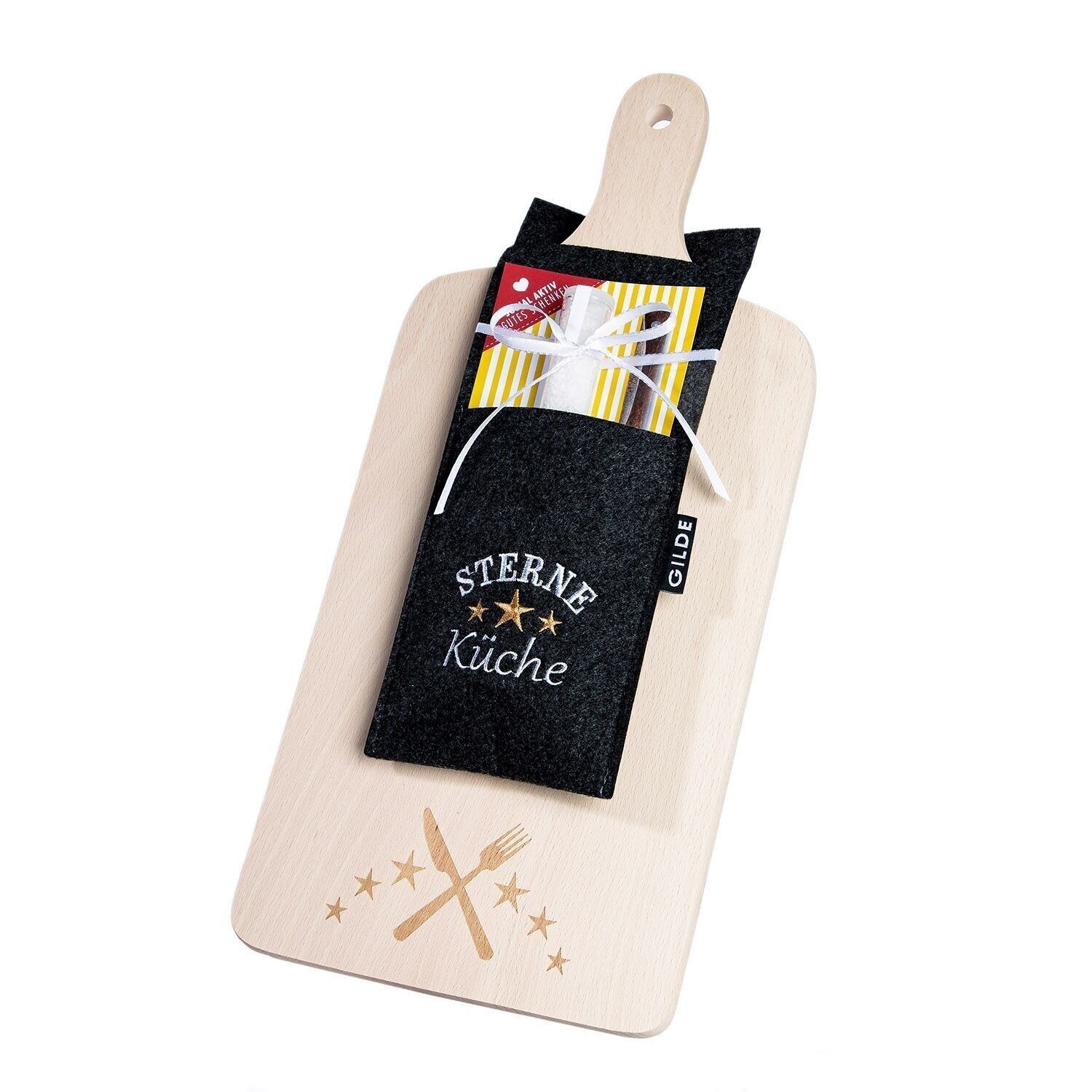 Holz Schneidebrett Set Sterne Küche
