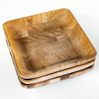 Snapdragon. The bowl in oak wood or ash wood or walnut wood.