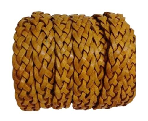 10MM FLAT BRAIDED- SE DM 21 - 5 PLY BRAIDED LEATHER CORDS