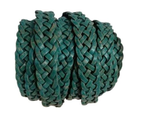 10MM FLAT BRAIDED- SE PB 08 - 5 PLY BRAIDED LEATHER CORDS