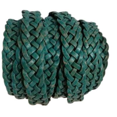 10MM TRENZADO PLANO - SE PB 08 - CORDONES DE CUERO TRENZADO DE 5 CAPAS